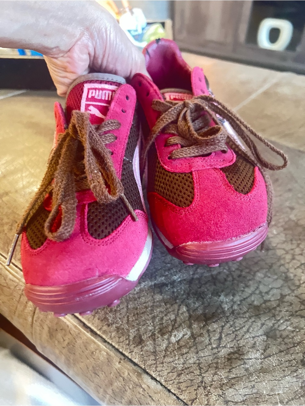Puma red and pink sneaker